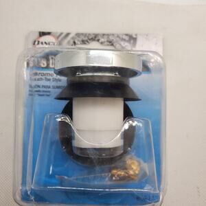 Danco Universal Touch-Toe Push Button Tub Stopper Chrome 2 x 2-1/4 80811